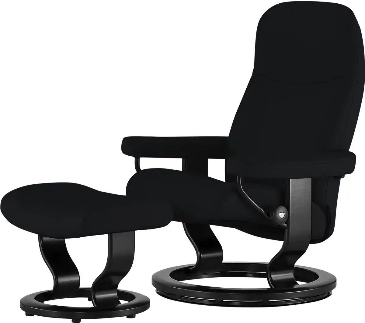 Stressless Relaxsessel mit Hocker Leder Consul ¦ schwarz Polstermöbel > Sessel > Fernsehsessel - Höffner