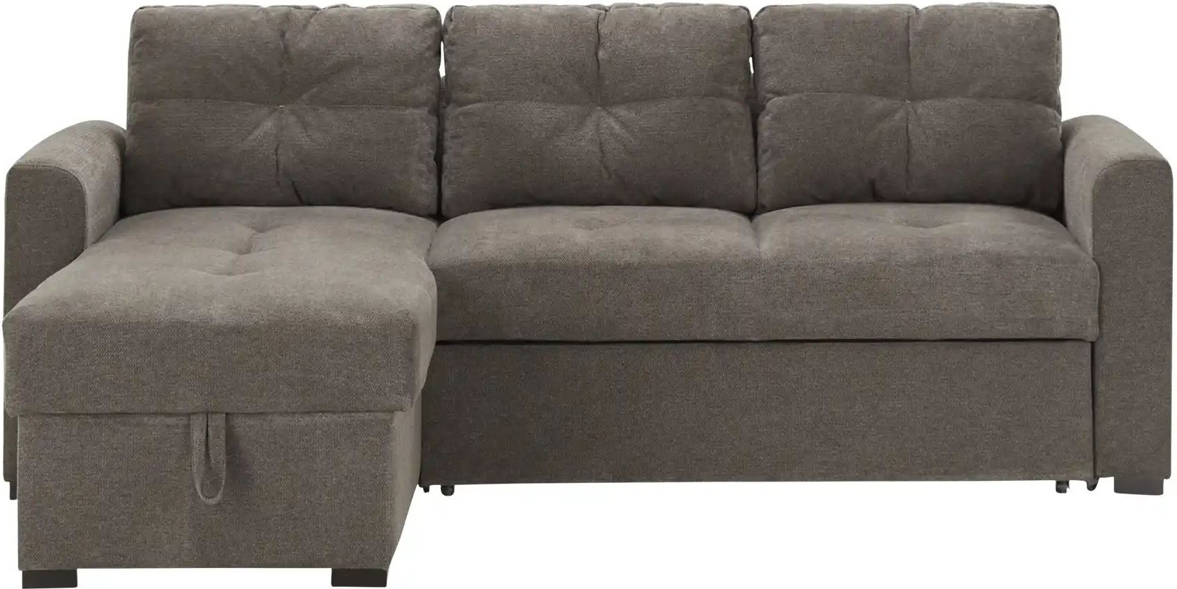Thumbnail - Ecksofa mit Schlaffunktion Mocca ¦ braun ¦ Maße (cm): B: 228 H: 85 T: 167.0 Polstermöbel > Sofas > 3-Sitzer - Höffner
