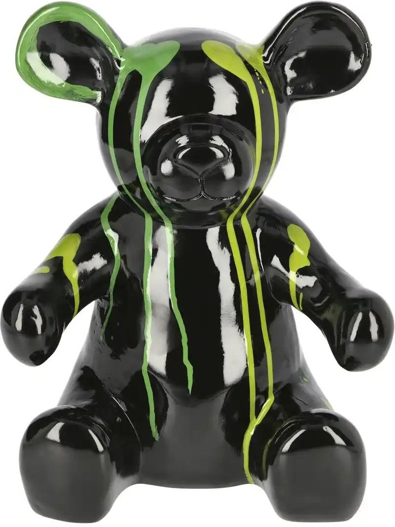 Thumbnail - HOME STORY Dekofigur Teddy ¦ schwarz ¦ Polyresin (Kunstharz) ¦ Maße (cm): B: 23 H: 29,5 T: 20.2 Accessoires > Dekoarti...