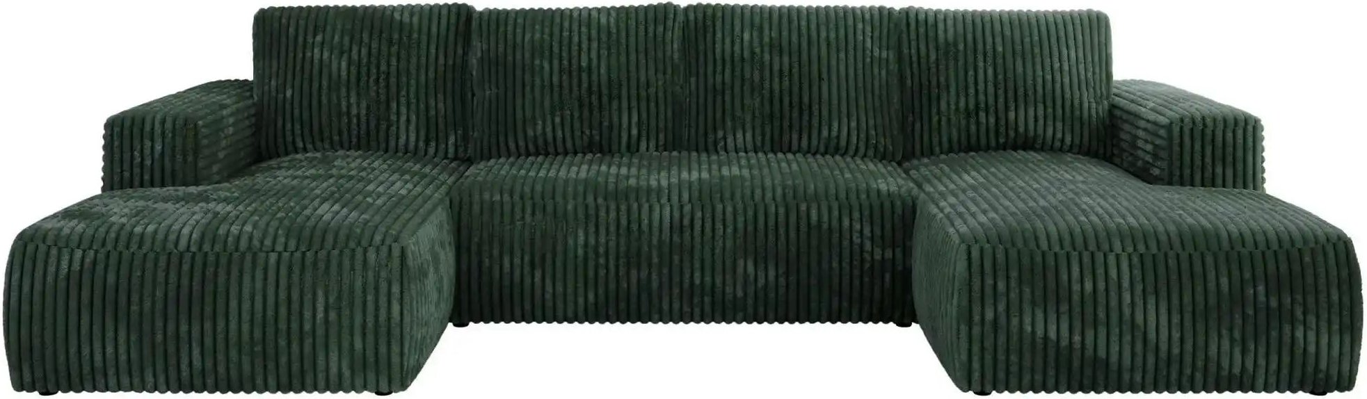 Wohnlandschaft mit Schlaffunktion Trentino ¦ grün ¦ Maße (cm): B: 334 H: 91 Polstermöbel > Sofas > Wohnlandschaften - Hö...