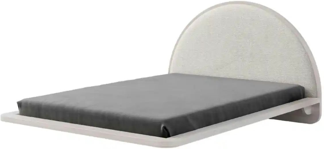 Massivholzbett in weiß Momoko ¦ weiß ¦ Maße (cm): B: 185 H: 116 Betten > Bettgestelle - Höffner