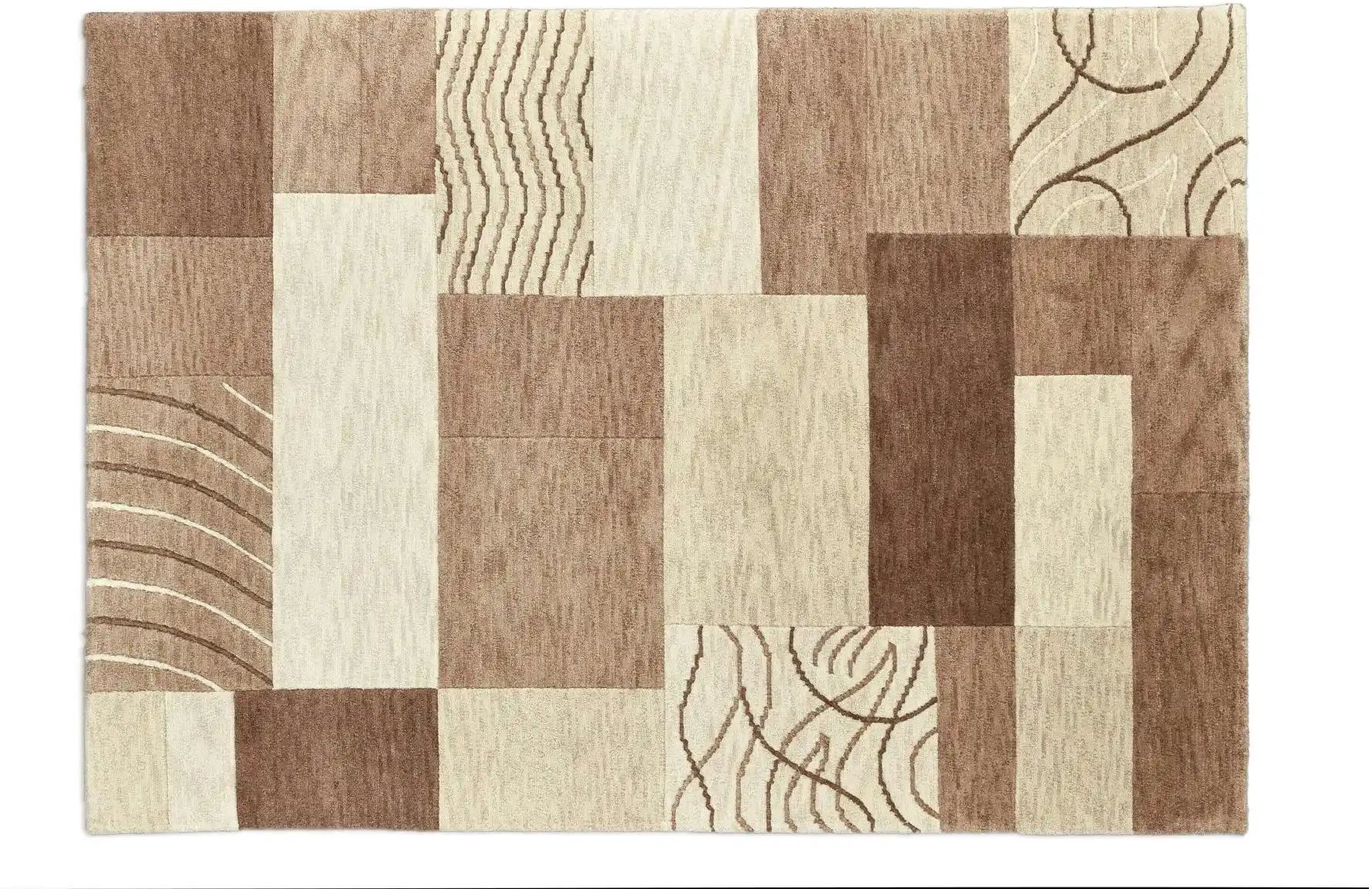 Thumbnail - THEKO Wollteppich Domas ¦ braun ¦ Wolle ¦ Maße (cm): B: 120 H: 1,2 Teppiche > Wohnteppiche - Höffner