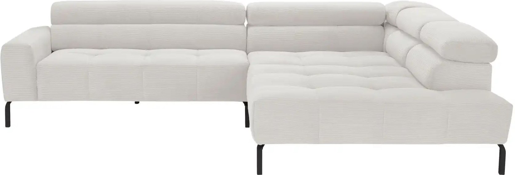 Max Schelling Ecksofa verstellbare Kopfteile MS Verve ¦ grau ¦ Maße (cm): B: 311 H: 88 T: 219.0 Polstermöbel > Sofas > E...