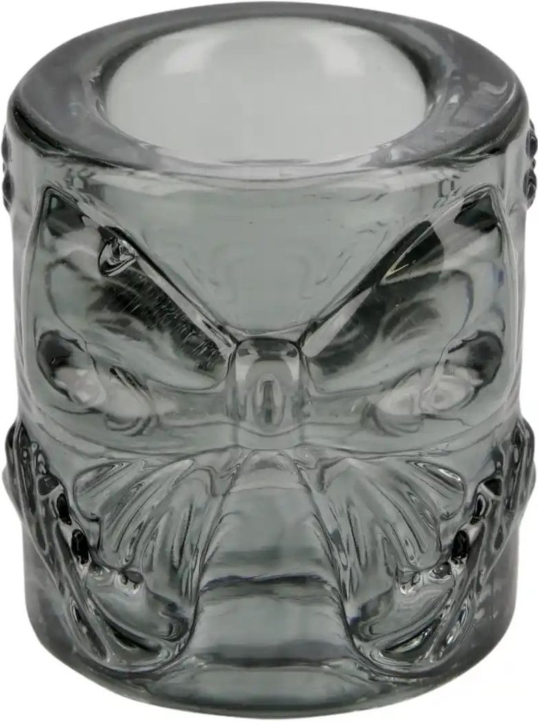 Thumbnail - Kerzenhalter mit Schleife ¦ grau ¦ Glas ¦ Maße (cm): H: 4,5 Ø: 4.5 Accessoires > Kerzen & Kerzenständer > Kerzenständ...