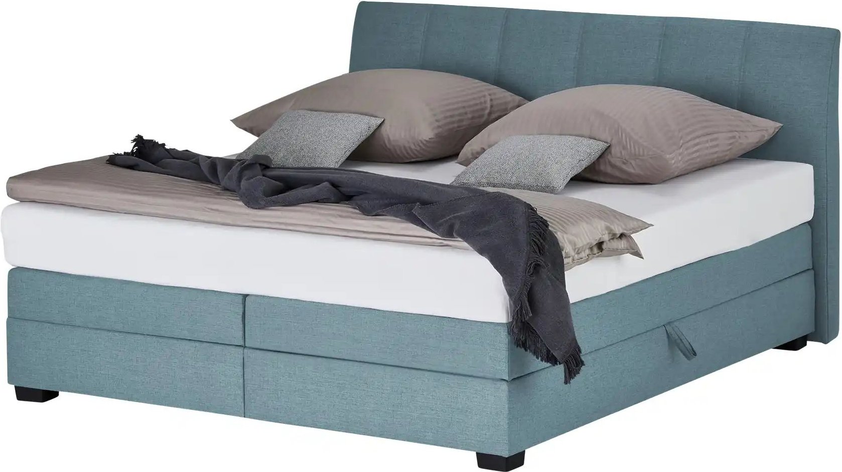 vanDoorn Boxspringbett Chiara ¦ blau ¦ Maße (cm): B: 212 H: 107 Betten > Boxspringbetten - Höffner