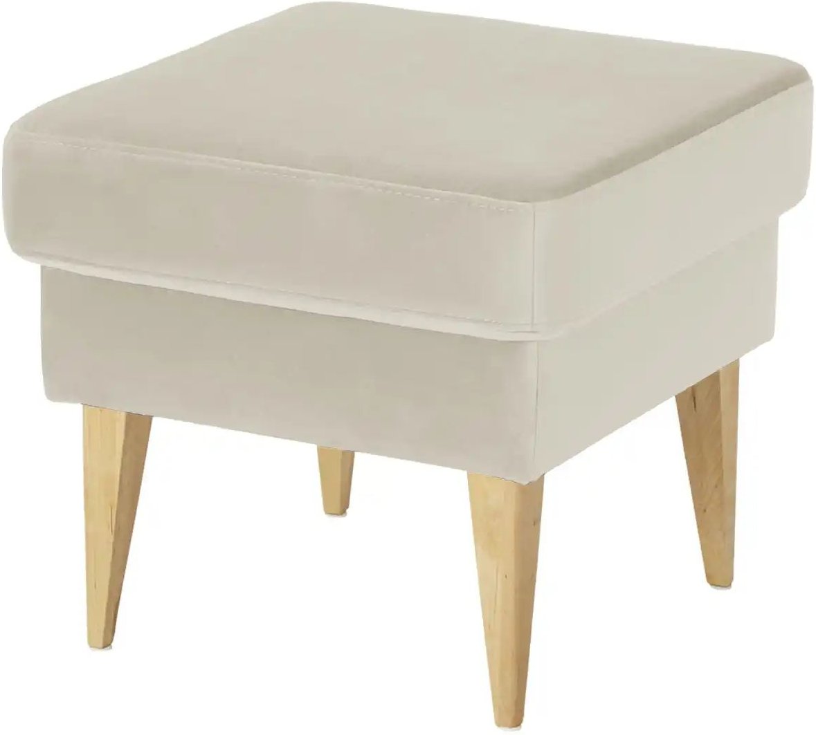 switch Hocker aus Samt Taco ¦ beige ¦ Maße (cm): B: 49 H: 45 T: 49.0 Polstermöbel > Hocker - Höffner