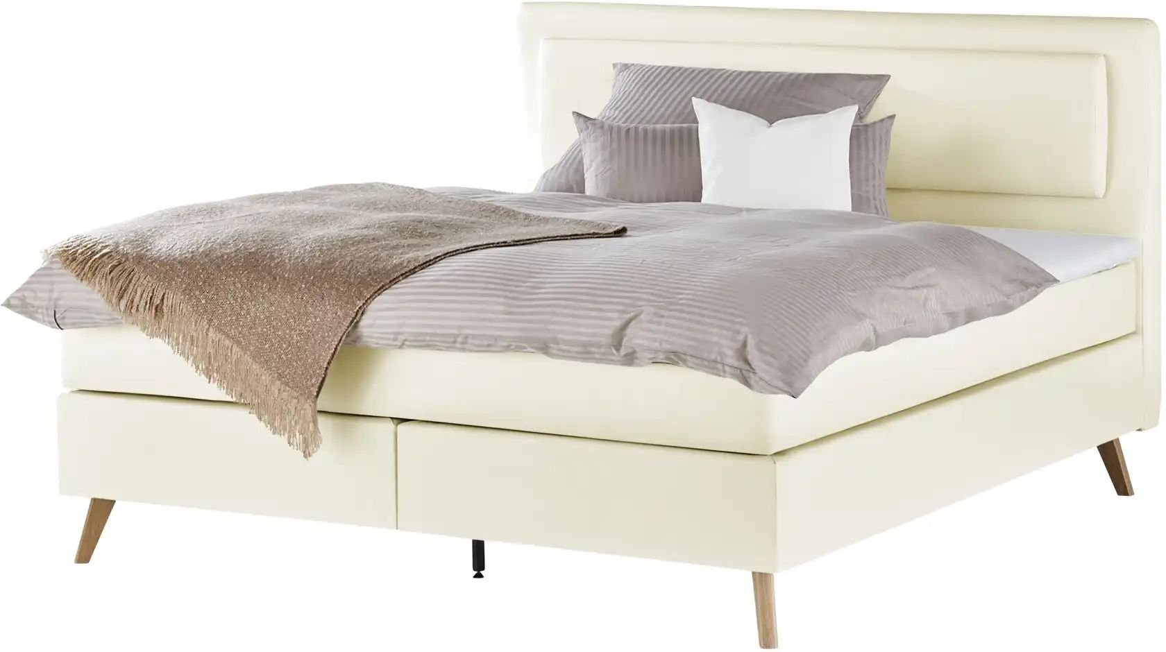 Boxspringbett  Gorge ¦ beige ¦ Maße (cm): B: 180 H: 118 Betten > Boxspringbetten - Höffner