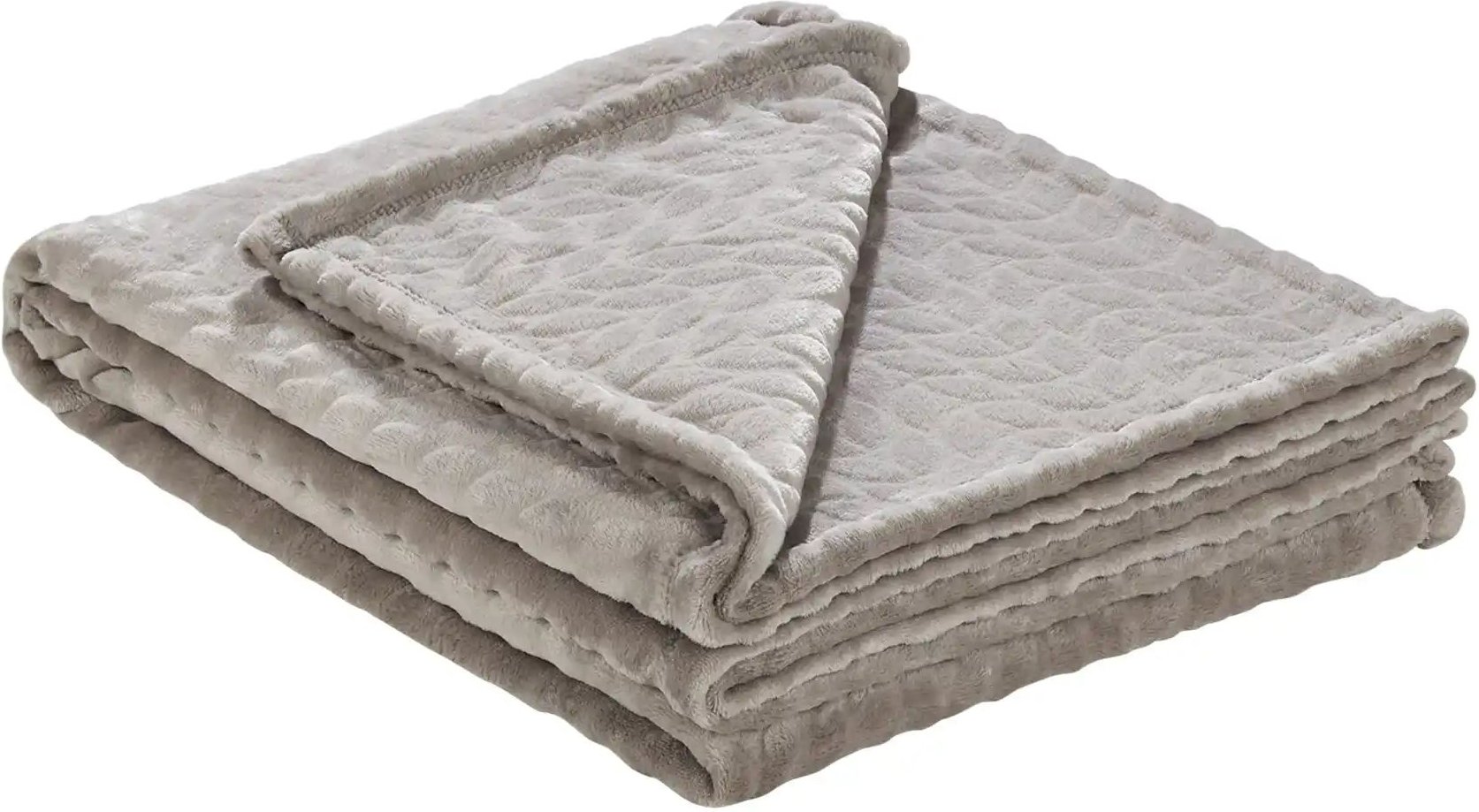 como Fleecedecke Zopf ¦ beige ¦ Synthetik ¦ Maße (cm): B: 150 Dekokissen & Decken > Kuscheldecken & Wohndecken - Höffne...