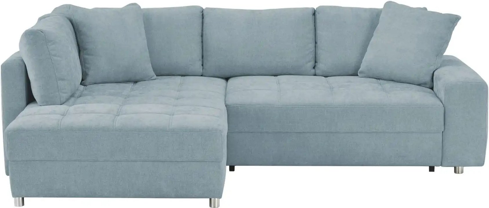 bobb Ecksofa mit pflegeleichtem Bezug Arissa de Luxe ¦ blau ¦ Maße (cm): B: 268 H: 91 T: 215.0 Polstermöbel > Sofas > Ec...