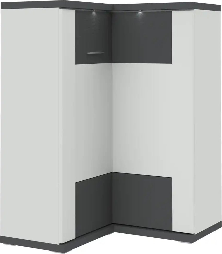 Thumbnail - uno Eck-Highboard Titan ¦ weiß ¦ Maße (cm): H: 131 Kommoden & Sideboards > Highboards - Höffner