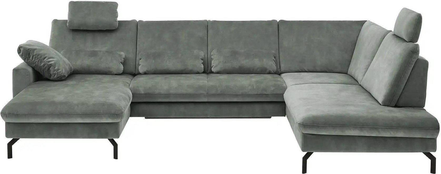 meinSofa Wohnlandschaft aus Mikrofaser Grace ¦ türkis/petrol ¦ Maße (cm): B: 332 H: 89 T: 220.0 Polstermöbel > Sofas > S...