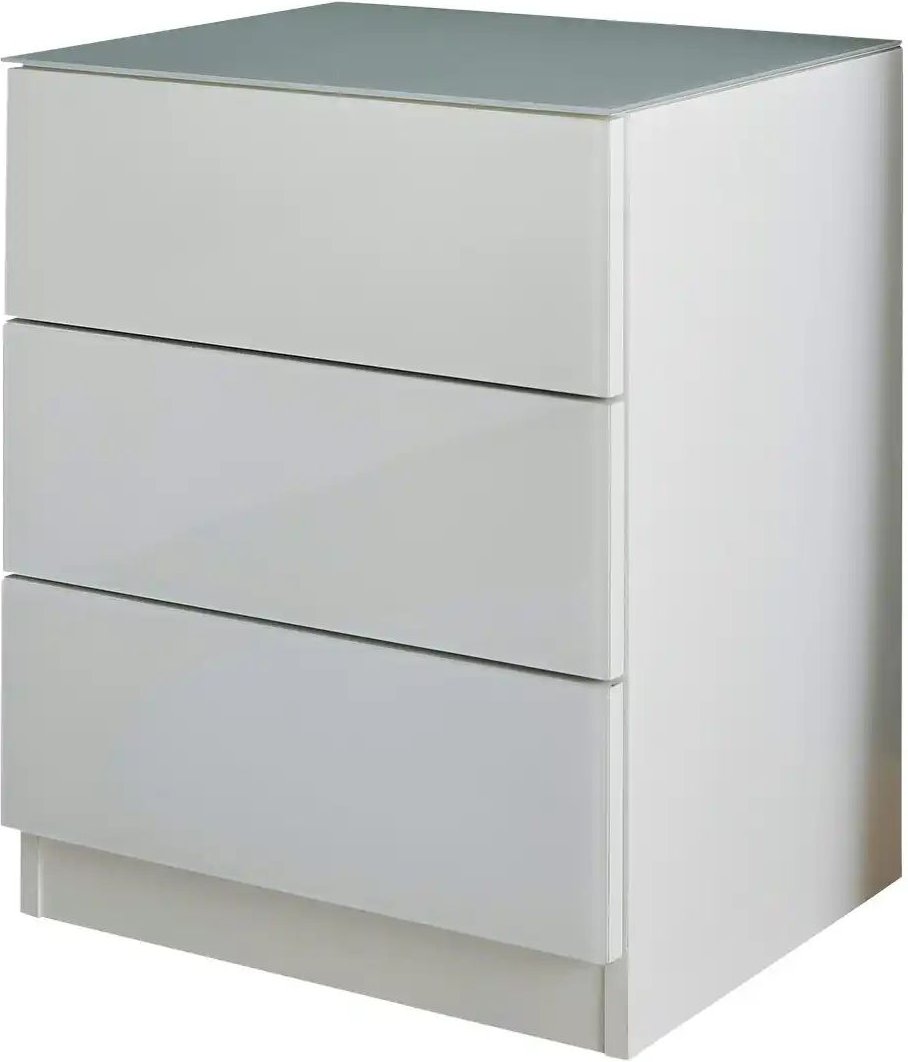 Nachtkommode Shard ¦ weiß ¦ Maße (cm): B: 46 H: 58 T: 40.0 Tische > Nachttische - Höffner