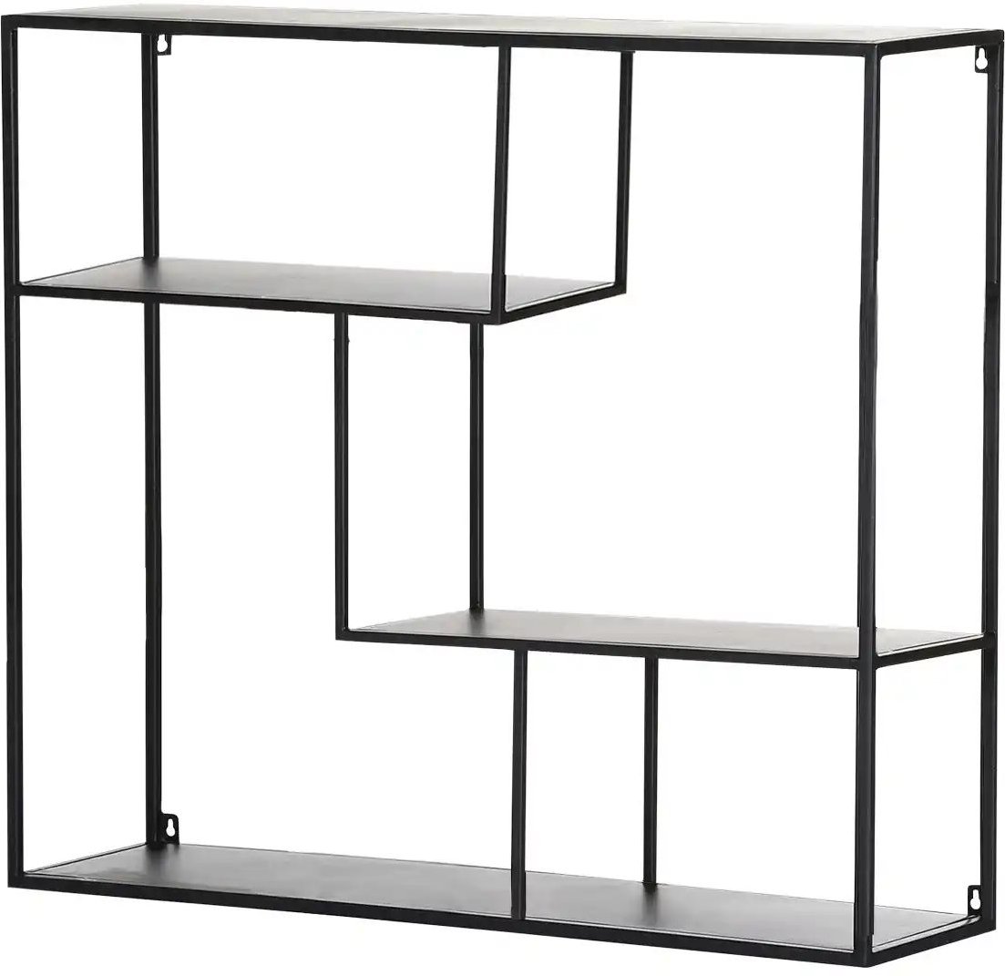 Wandregal Round ¦ schwarz ¦ Maße (cm): B: 100 H: 93 T: 29.0 Regale > Wandregale - Höffner
