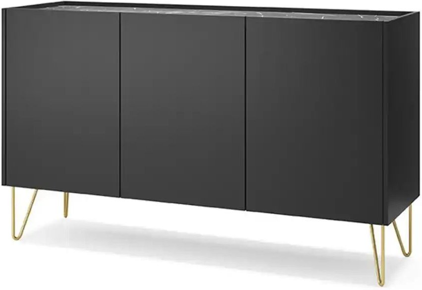 Sideboard Harmony ¦ schwarz ¦ Maße (cm): B: 144 H: 83 Kommoden & Sideboards > Sideboards - Höffner