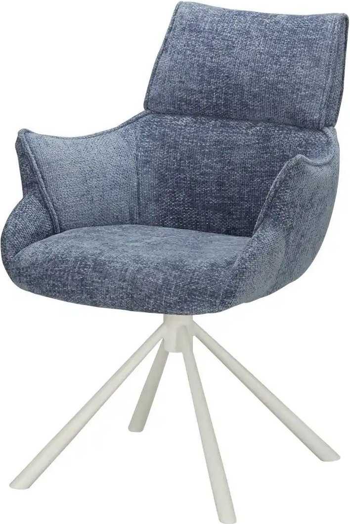 uno Armlehnstuhl drehbar Danae ¦ blau ¦ Maße (cm): B: 59,5 H: 91 T: 65.0 Stühle > Esszimmerstühle > Esszimmerstühle mit ...