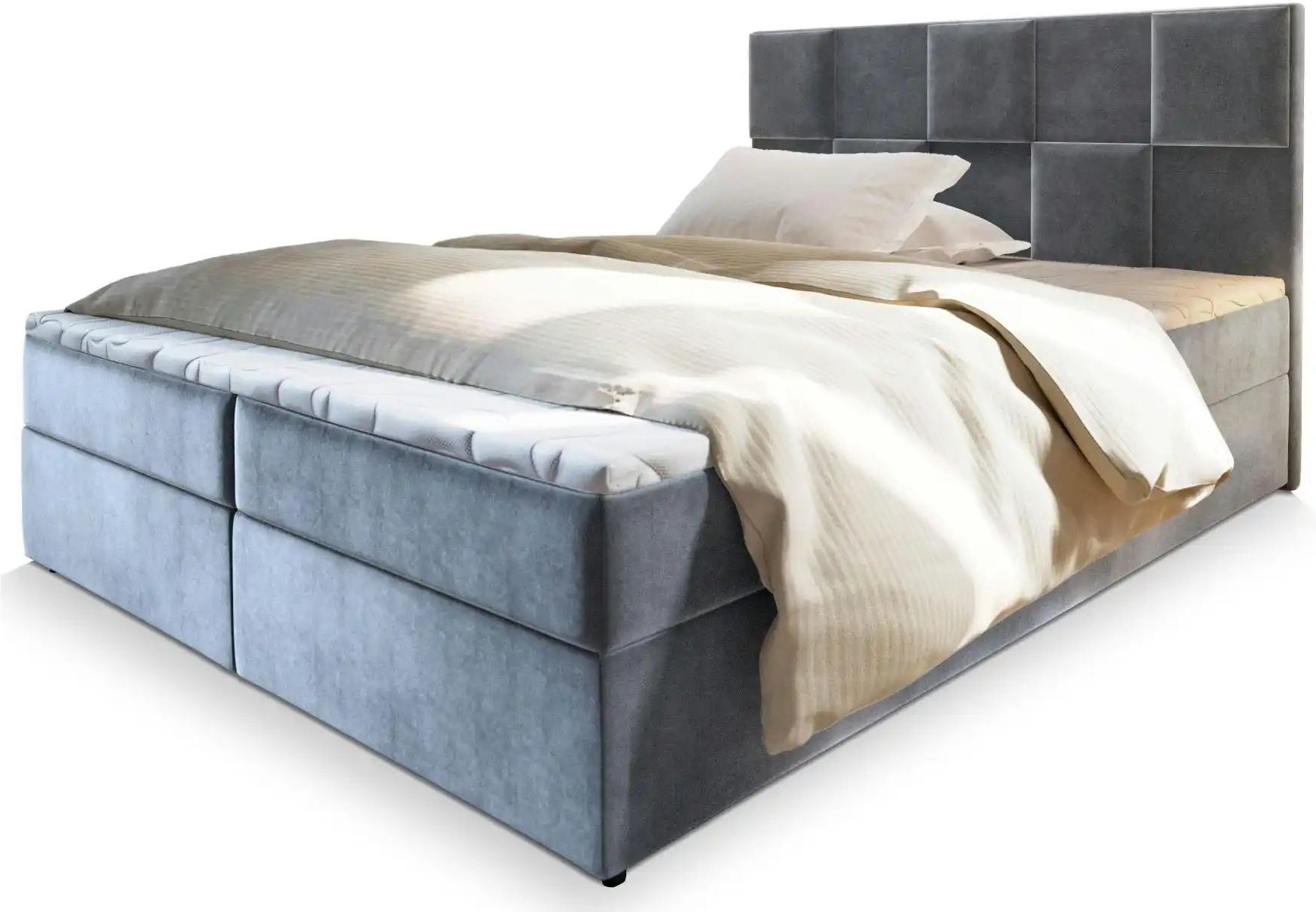 MASSENO Boxbett mit Bettkasten Prata ¦ grau ¦ Maße (cm): B: 140 H: 98 Betten > Polsterbetten - Höffner