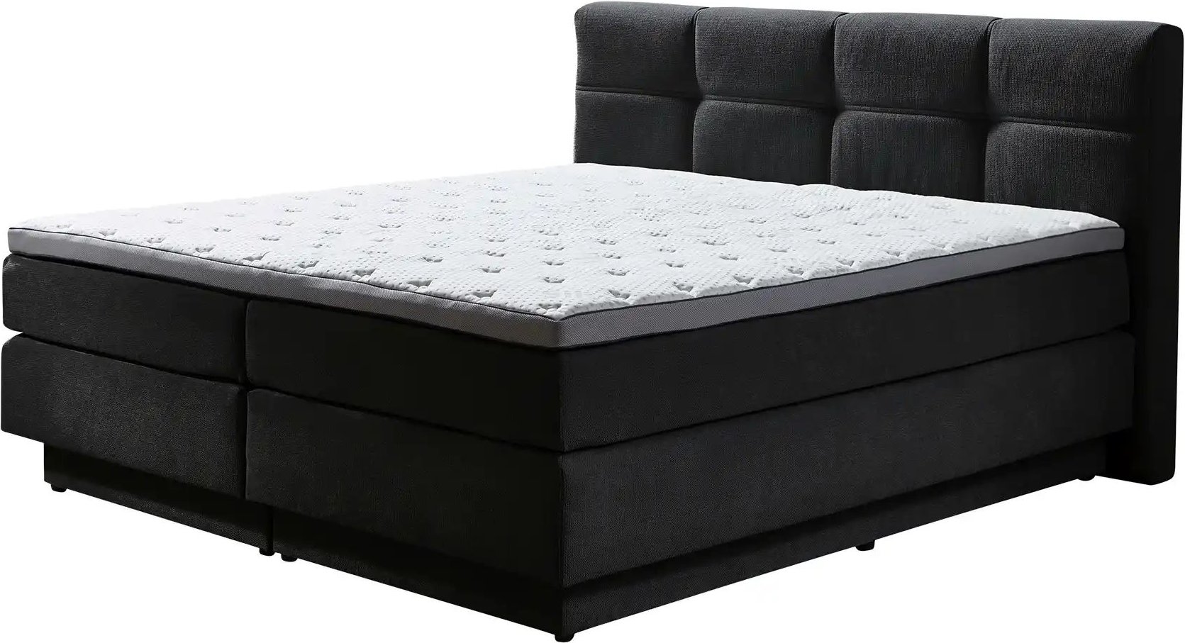 uno Boxspringbett Chicago ¦ grau ¦ Maße (cm): B: 188 H: 112 Betten > Boxspringbetten - Höffner