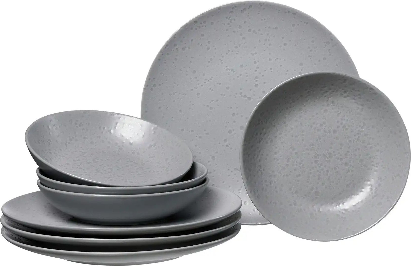 Ritzenhoff & Breker Tafelservice 8-teilig Kitwe ¦ grau ¦ Steinzeug/Steingut ¦ Maße (cm): B: 17 H: 29 Geschirr > Geschirr...