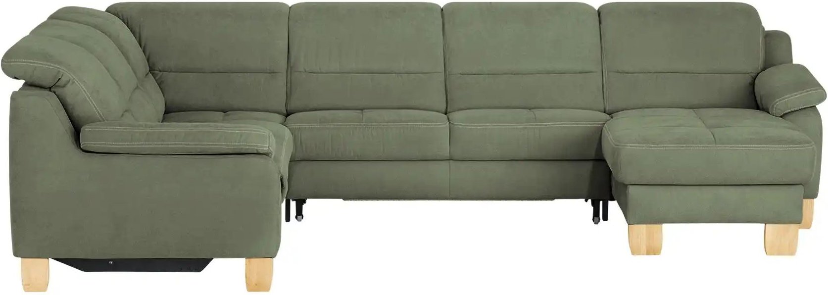 Thumbnail - meinSofa Wohnlandschaft aus Mikrofaser Hanna ¦ grün ¦ Maße (cm): B: 322 H: 84 T: 264.0 Polstermöbel > Sofas > Schlafsofa...