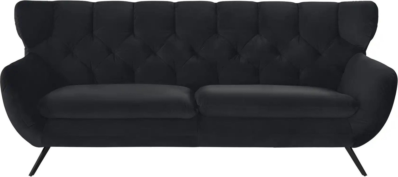 Jette Home Sofa Caldara ¦ schwarz ¦ Maße (cm): B: 225 H: 94 T: 95.0 Polstermöbel > Sofas > 3-Sitzer - Höffner