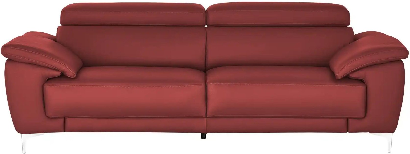 Max Schelling Einzelsofa aus Echtleder Vita ¦ rot ¦ Maße (cm): B: 236 H: 93 T: 105.0 Polstermöbel > Sofas > 3-Sitzer - H...