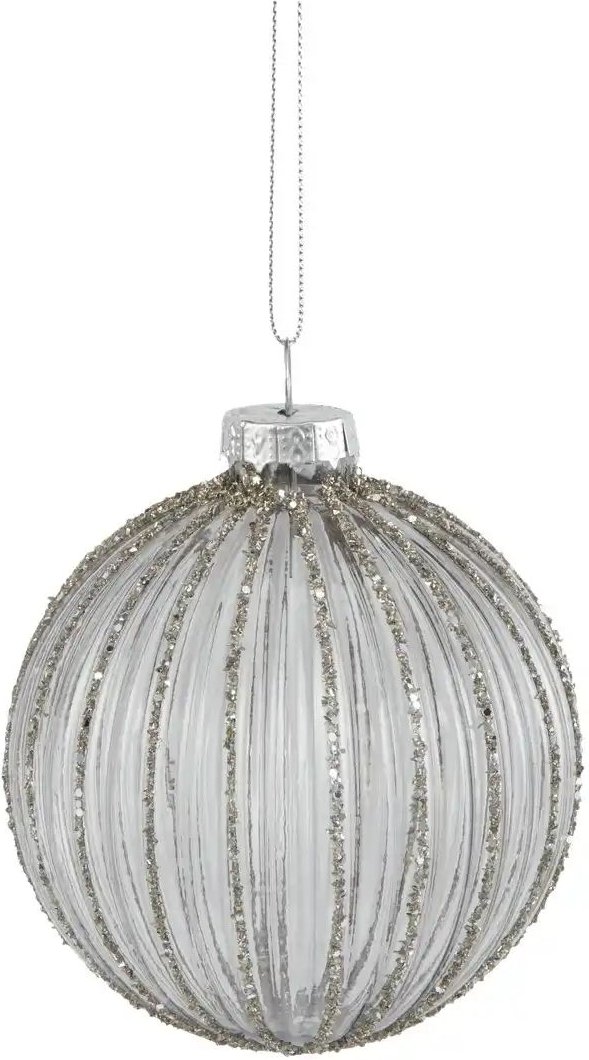 HOME STORY Weihnachtsbaumkugel ¦ Glas,Aluminium ¦ Maße (cm): H: 8 Ø: 8 Weihnachten - Höffner