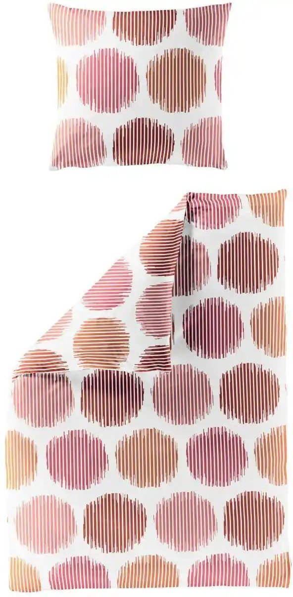 Bierbaum Seersucker Bettwäsche ¦ orange ¦ Maße (cm): B: 135 H: 1 Bettwaren > Bettwäsche > Bettwäsche ganzjährig - Höff...