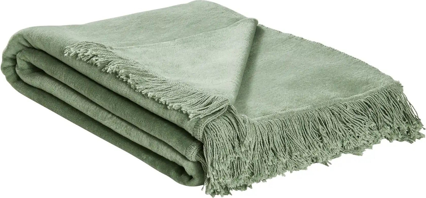 como Wohndecke mit Fransen Sophia ¦ grün ¦ Maße (cm): B: 150 Dekokissen & Decken > Kuscheldecken & Wohndecken - Höffner