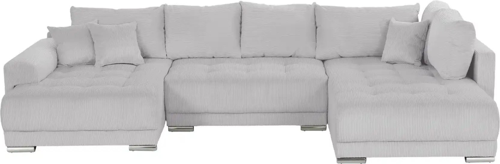 Wohnlandschaft mit Schlaffunktion Lemie ¦ grau ¦ Maße (cm): B: 356 H: 85 T: 218.0 Polstermöbel > Sofas > Wohnlandschafte...