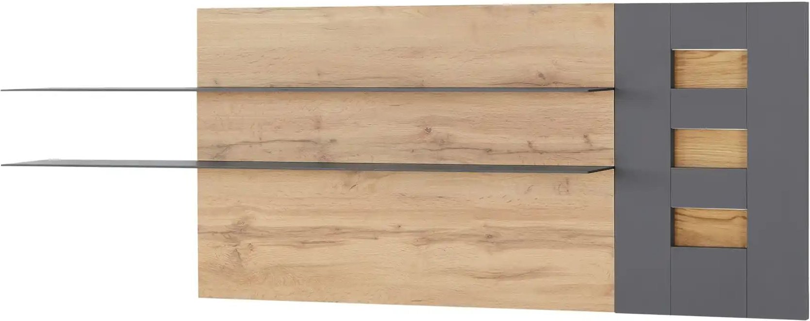 Designpaneel Light Line 10 ¦ holzfarben ¦ Maße (cm): B: 194 H: 71 T: 22.0 Regale > Wandboards - Höffner