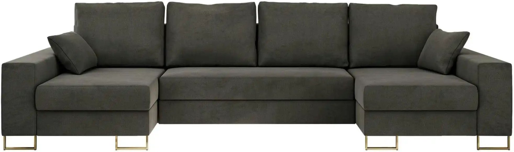 Wohnlandschaft mit Schlaffunktion Dorain ¦ grau ¦ Maße (cm): B: 312 H: 95 Polstermöbel > Sofas > Schlafsofas - Höffner