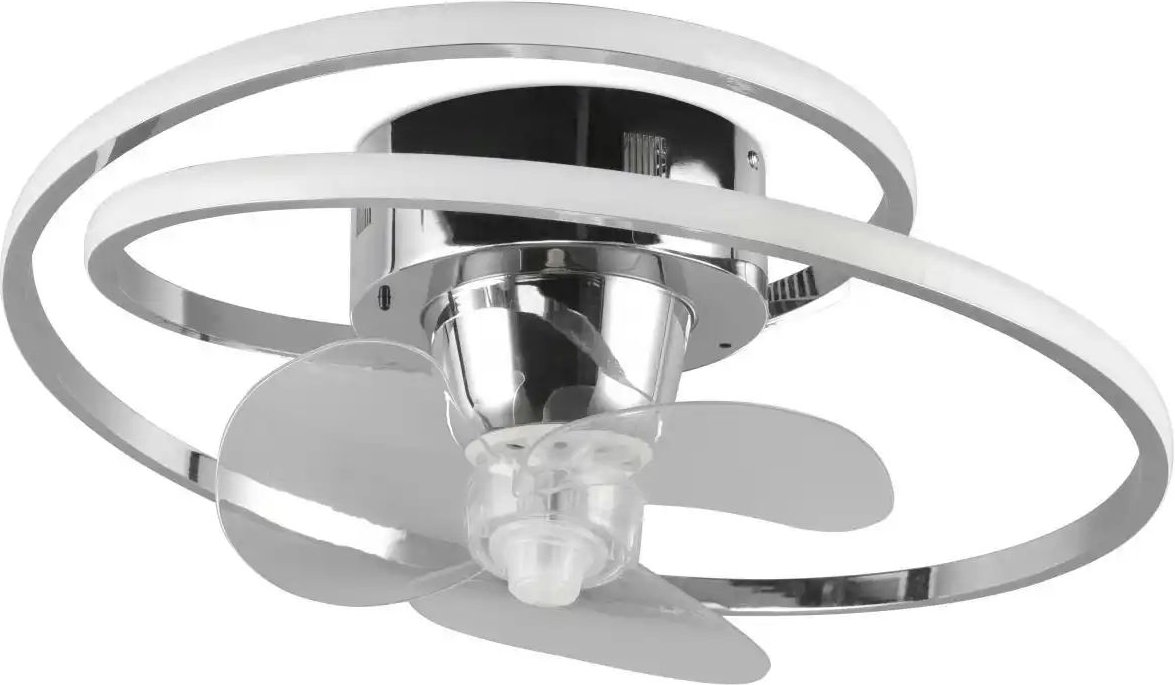 Thumbnail - Deckenleuchte mit Ventilator ¦ silber ¦ Maße (cm): B: 50 H: 20 T: 50.0 Lampen & Leuchten > Deckenleuchten - Höffner