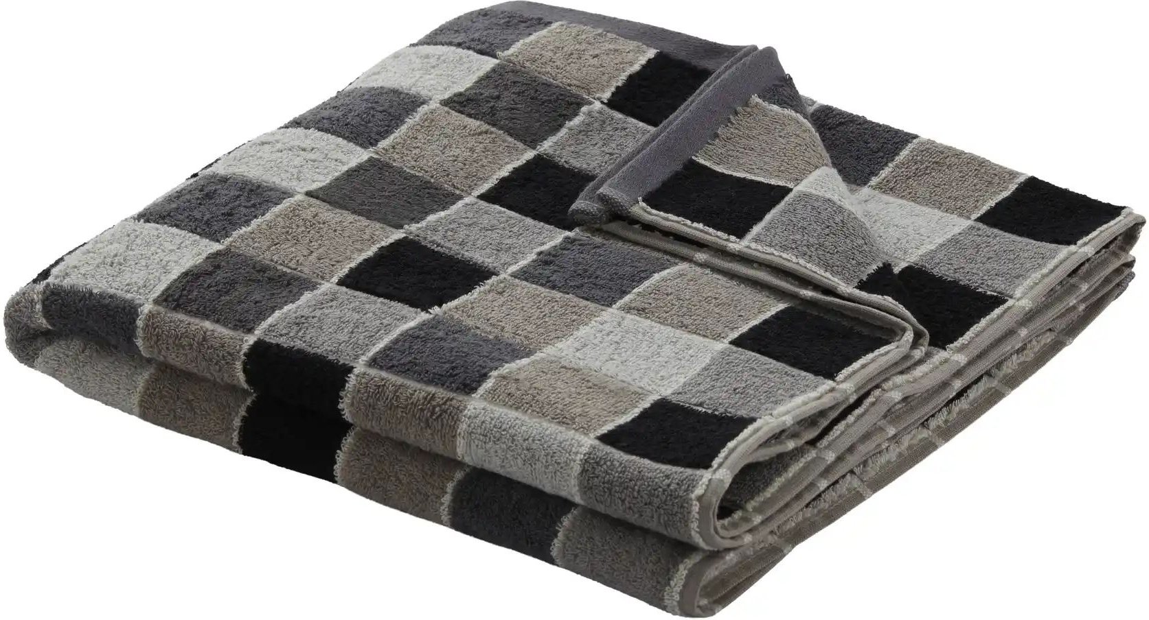 como Duschtuch Karo ¦ grau ¦ Maße (cm): B: 70 Badtextilien > Handtücher & Badetücher > Handtücher - Höffner
