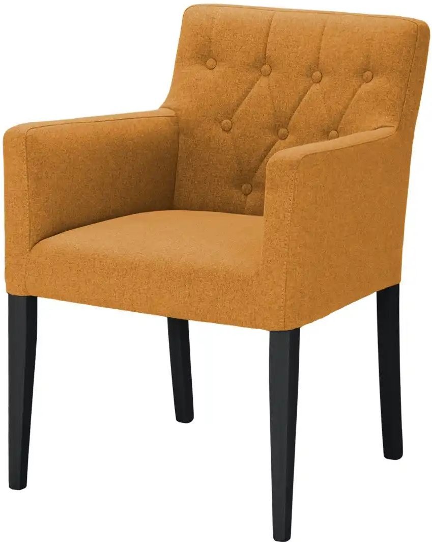 smart Armlehnstuhl Mario ¦ gelb ¦ Maße (cm): B: 61 H: 83 T: 65.0 Stühle > Esszimmerstühle > Esszimmerstühle mit Armlehn...