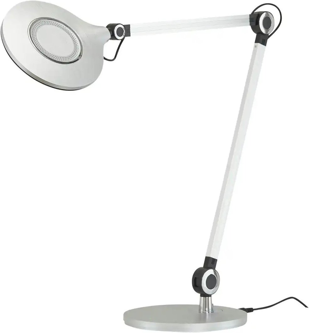 Meisterleuchten LED-Schreibtischleuchte 1-flammig silberfarben ¦ silber ¦ Maße (cm): B: 20,1 H: 49,7 T: 20.1 Lampen ...