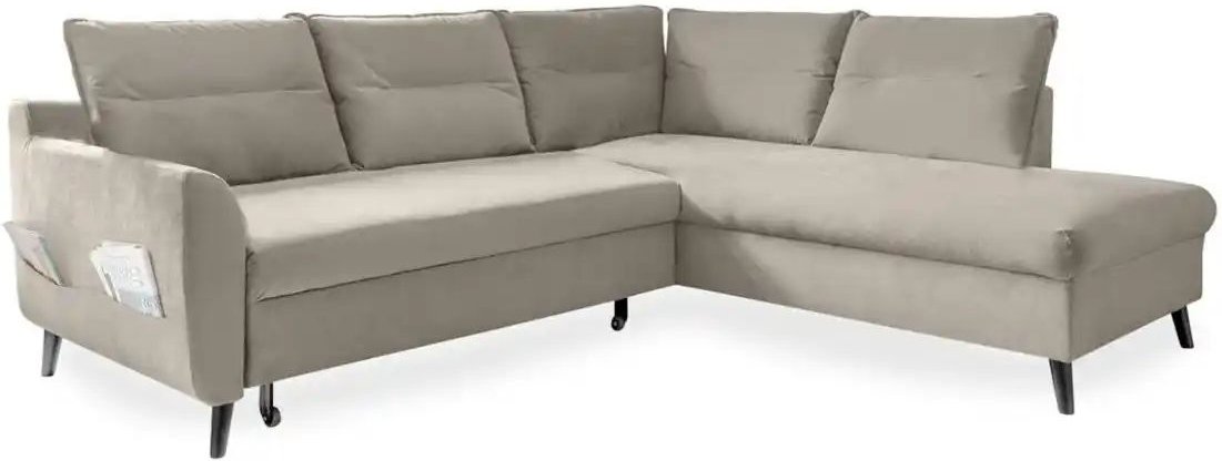 Miuform Ecksofa mit Schlaffunktion Stylish Stan ¦ beige ¦ Maße (cm): B: 228 H: 90 Polstermöbel > Sofas > Ecksofas - Höff...