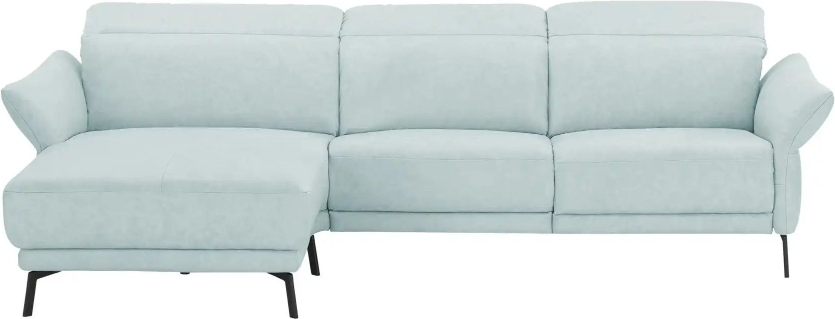 Wohnwert Ecksofa Leder Bellana ¦ blau ¦ Maße (cm): B: 285 H: 101 T: 161.0 Polstermöbel > Sofas > Ecksofas - Höffner