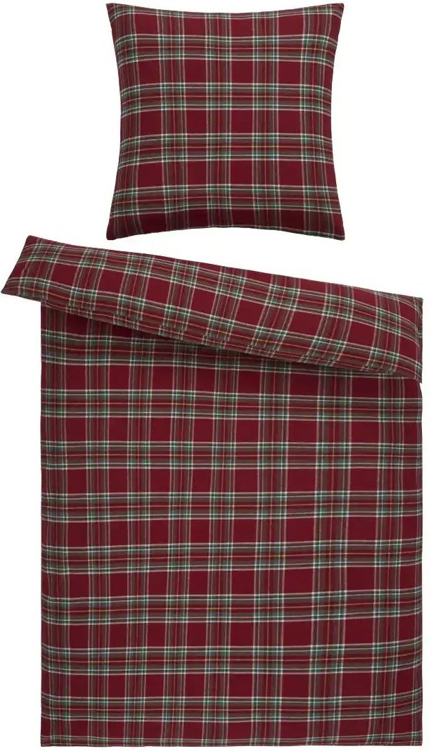 como Biber Bettwäsche Tartan ¦ rot ¦ Maße (cm): B: 135 Weihnachten - Höffner