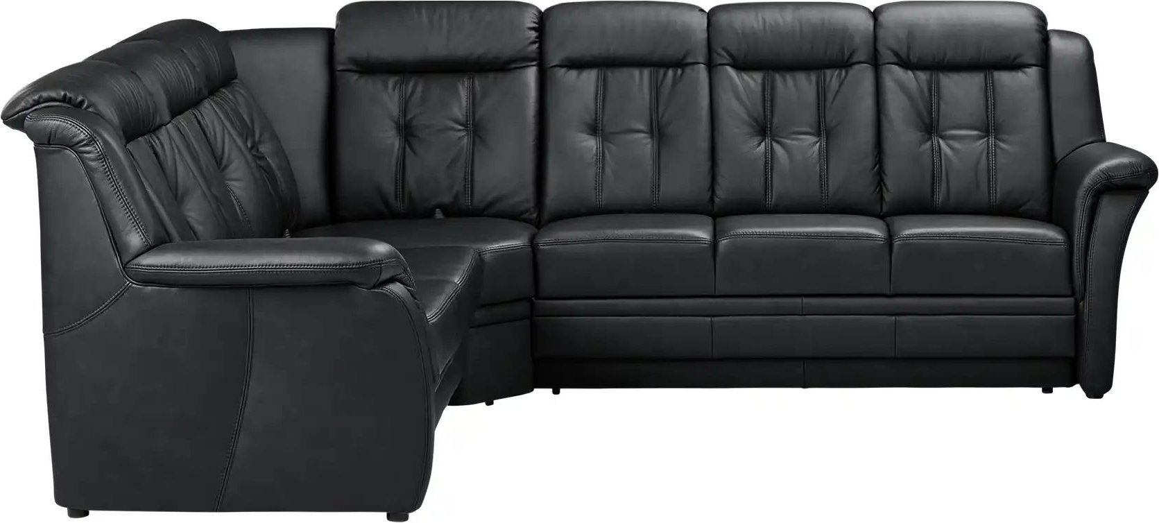 Polstermöbel Oelsa Komfort-Ecksofa aus Leder Andorra ¦ schwarz ¦ Maße (cm): B: 272 H: 99 T: 238.0 Polstermöbel > Sofas ...