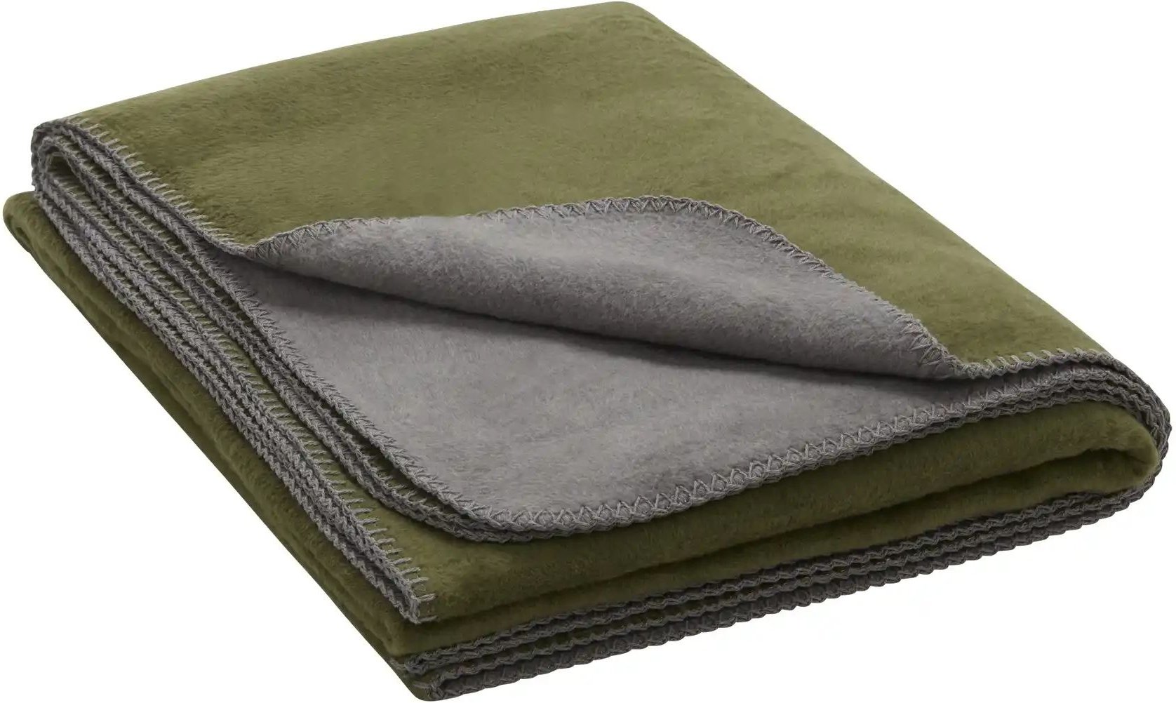 Biederlack Wendeplaid  Carla ¦ grau ¦ Baumwollmischgewebe ¦ Maße (cm): B: 150 Dekokissen & Decken > Kuscheldecken & Wohn...