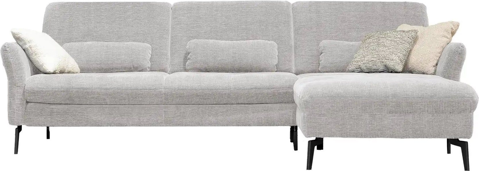meinSofa Ecksofa Cord DANTE ¦ silber Polstermöbel > Sofas > 3-Sitzer - Höffner