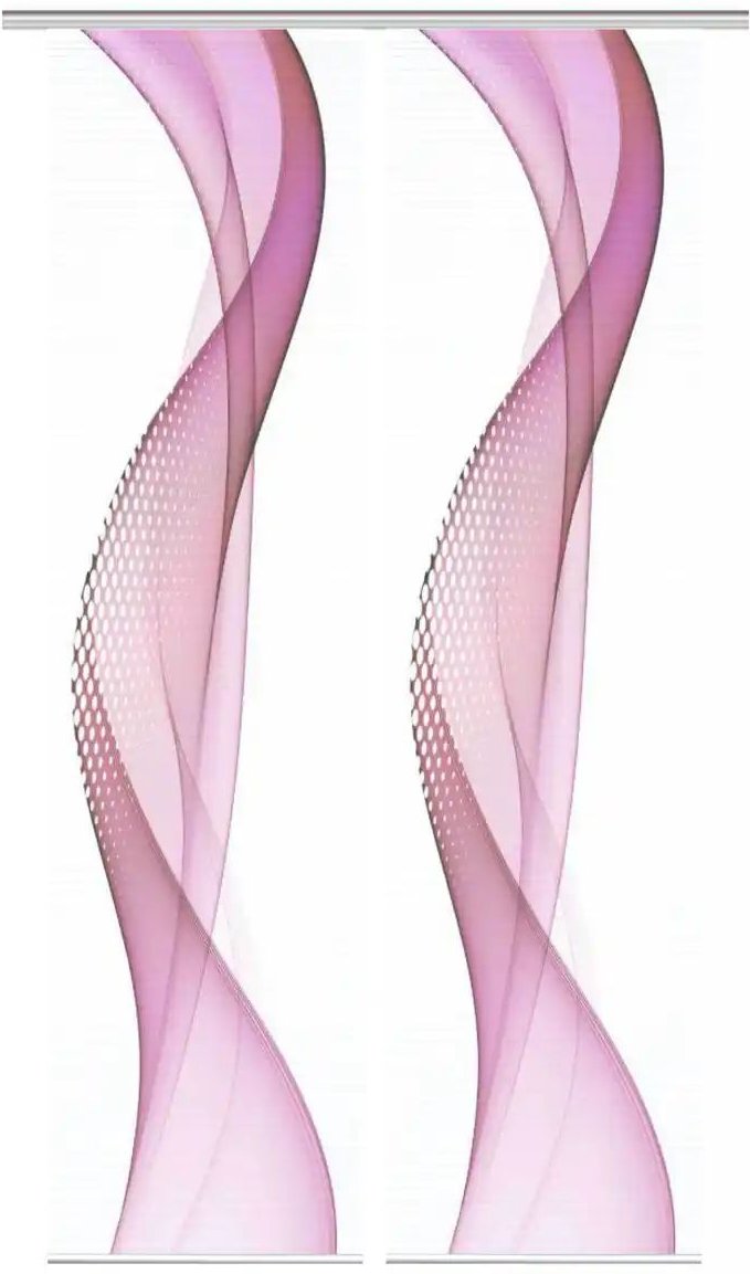 HOME in green Schiebevorhang ¦ lila/violett ¦ Synthetik ¦ Maße (cm): B: 60 H: 245 Gardinen & Rollos > Gardinen & Vorhä...