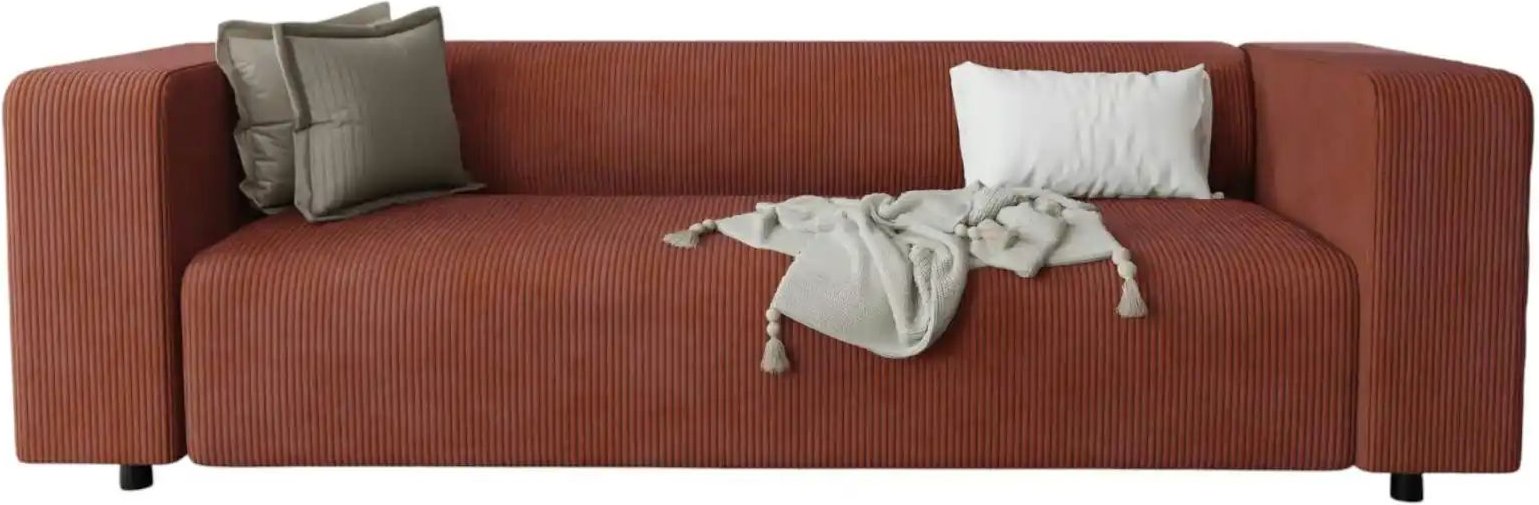 S-STYLE Einzelsofa Oskar ¦ rot ¦ Maße (cm): B: 175 H: 65 Polstermöbel > Sofas > 3-Sitzer - Höffner