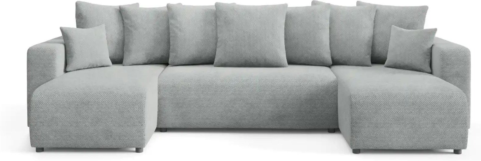 Wohnlandschaft mit Schlaffunktion Evora ¦ grau ¦ Maße (cm): B: 318 H: 88 Polstermöbel > Sofas > Schlafsofas - Höffner