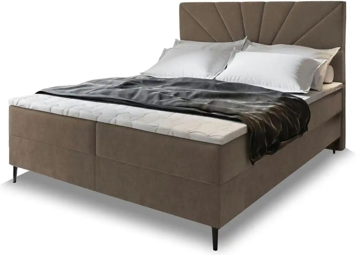 MASSENO Boxbett mit Bettkasten Muri ¦ braun ¦ Maße (cm): B: 140 H: 98 Betten > Polsterbetten - Höffner