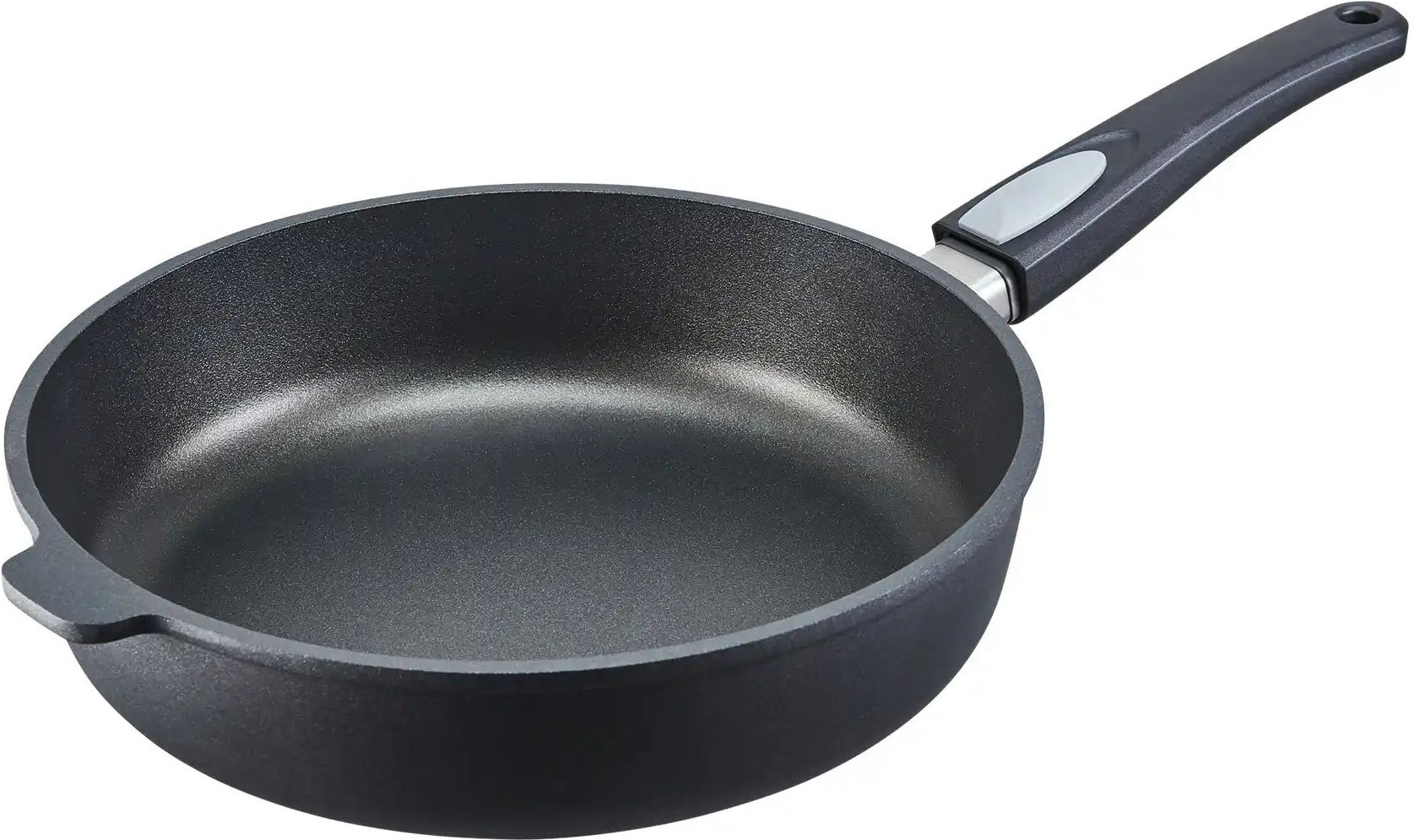 Meisterkoch Pfanne hoch 28cm GENIUS ¦ schwarz ¦ Aluminium-Guss ¦ Maße (cm): H: 7 Ø: 28 Töpfe & Pfannen & Zubehör > Pfa...