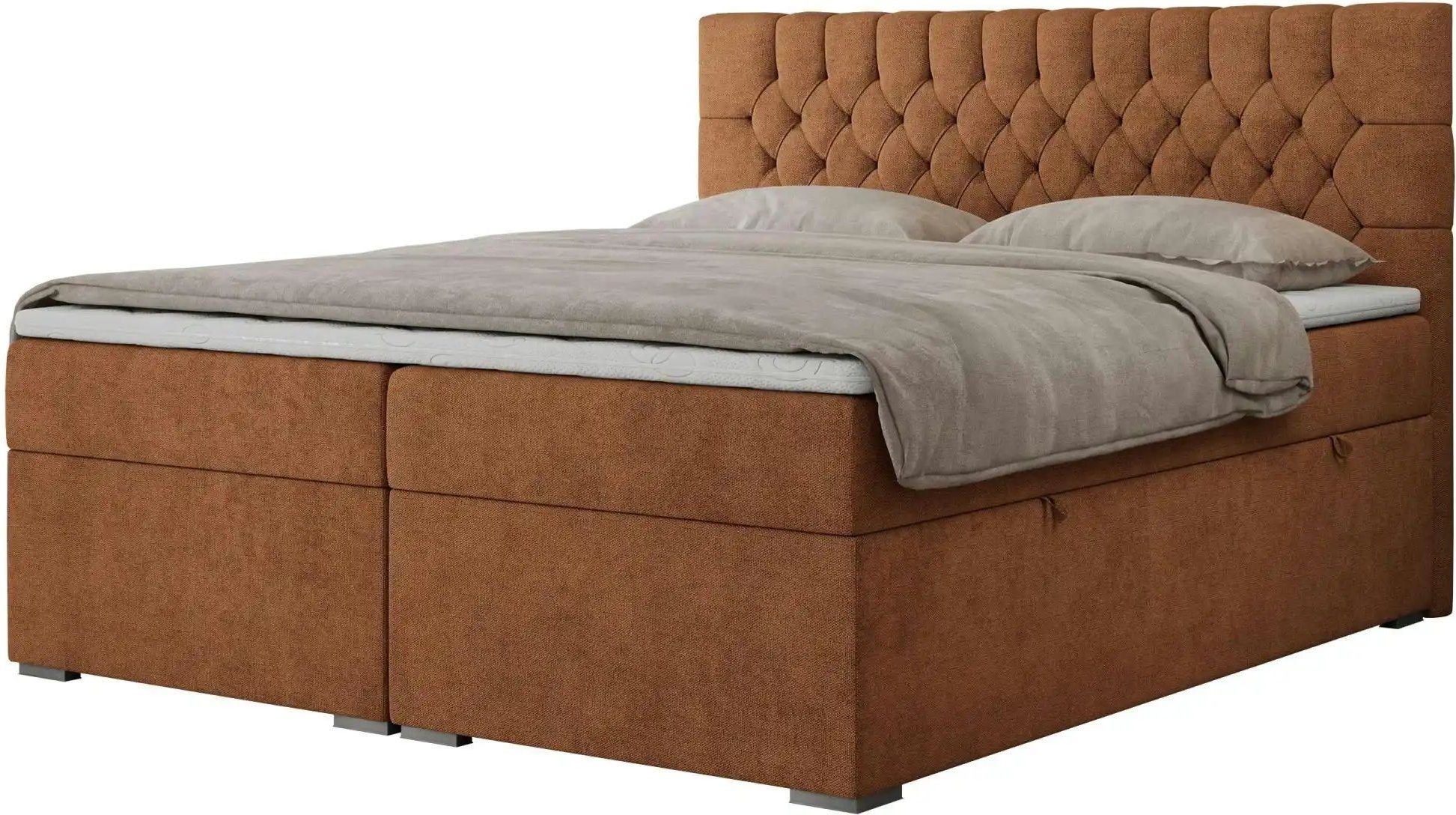 Boxbett mit Bettkasten Pera ¦ orange ¦ Maße (cm): B: 200 H: 125 Betten > Komfortbetten - Höffner