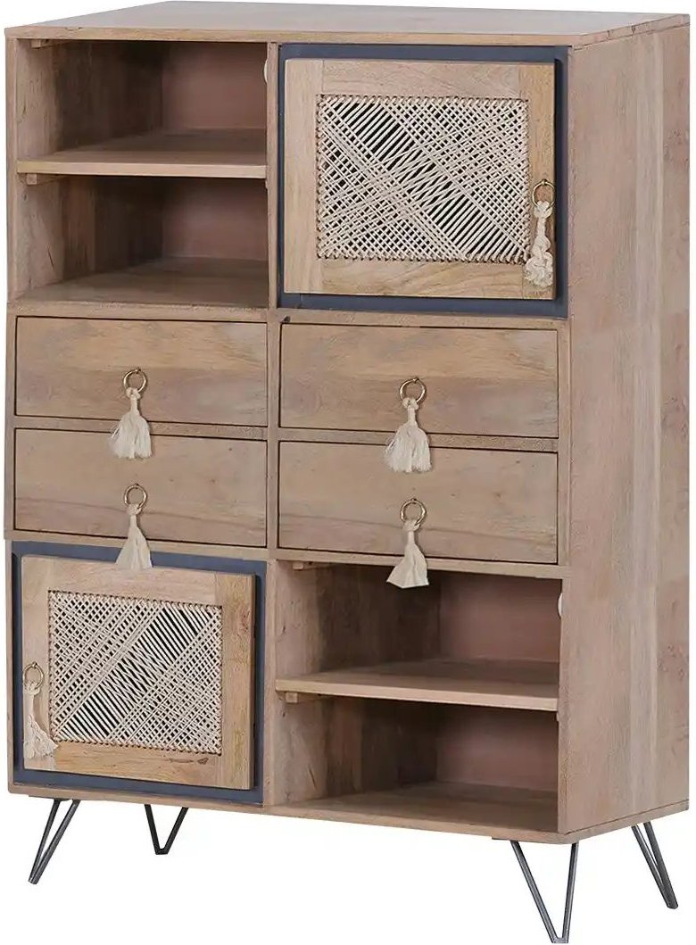 Highboard Almina ¦ holzfarben ¦ Maße (cm): B: 90 H: 165 T: 45.0 Kommoden & Sideboards > Highboards - Höffner