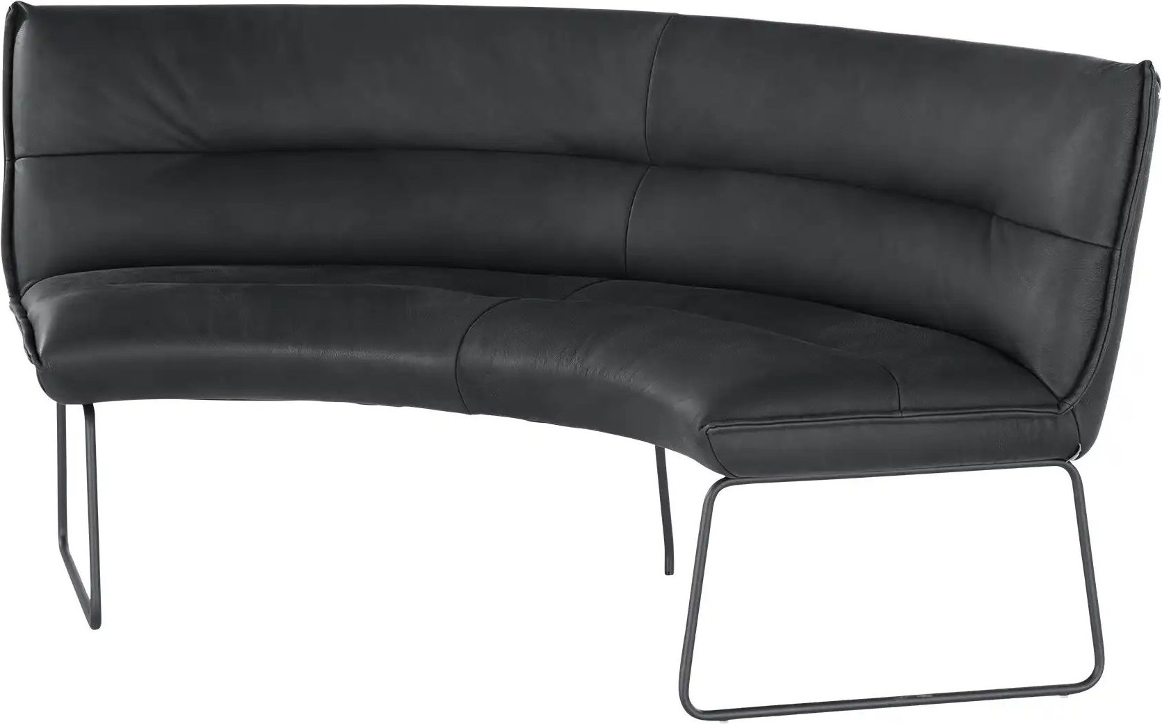 KOINOR Rundbank Leder Essay ¦ grau ¦ Maße (cm): B: 194 H: 89 T: 92.0 Bänke > Einzelbänke - Höffner