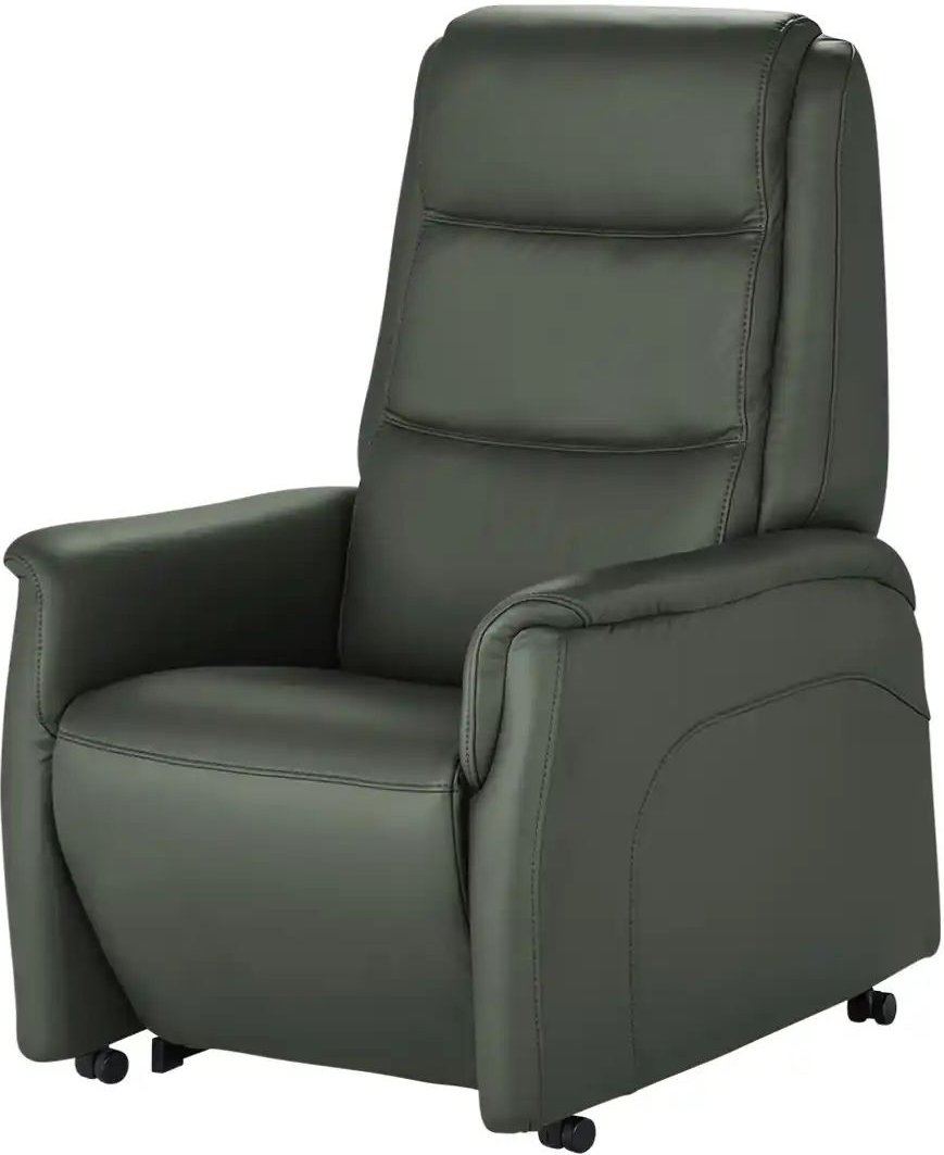Hukla Ledersessel mit Aufstehhilfe Dean ¦ grün ¦ Maße (cm): B: 70 H: 107 T: 88.0 Polstermöbel > Sessel > Fernsehsessel -...